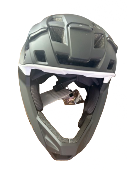 Bike Helmet - Full Face - Black/White