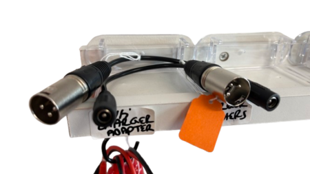 Charger Adapter - 3 Pin XLR plug (Male) x Standard 5.5 Barrel Jack Plug (Female)